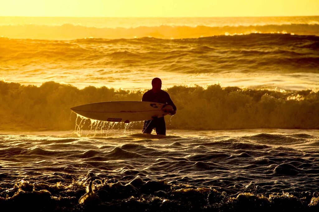 Surfer-At-Sunset